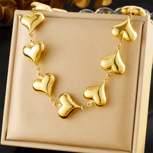 Shoperly B-173-18k Gold Plated Stainless Steel Tarnish Free Waterproof Female Jewellery