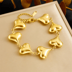 Shoperly B-173-18k Gold Plated Stainless Steel Tarnish Free Waterproof Female Jewellery