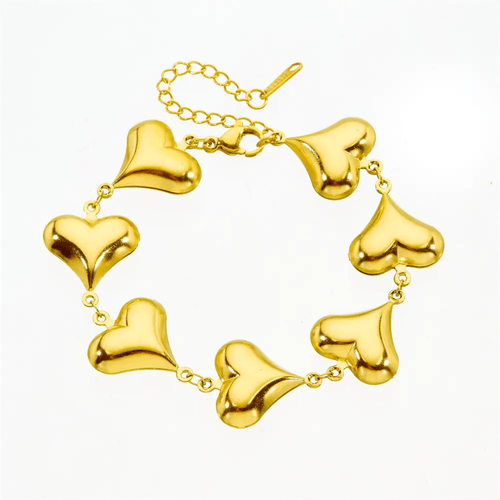 Shoperly B-173-18k Gold Plated Stainless Steel Tarnish Free Waterproof Female Jewellery