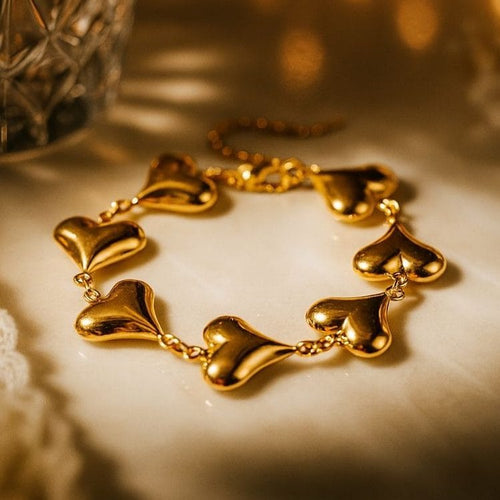 Shoperly B-173-18k Gold Plated Stainless Steel Tarnish Free Waterproof Female Jewellery