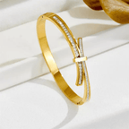 Shoperly B-174- 18k Gold Plated Stainless Steel Tarnish Free Waterproof Female bracelet