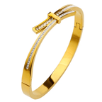 Shoperly B-174- 18k Gold Plated Stainless Steel Tarnish Free Waterproof Female bracelet