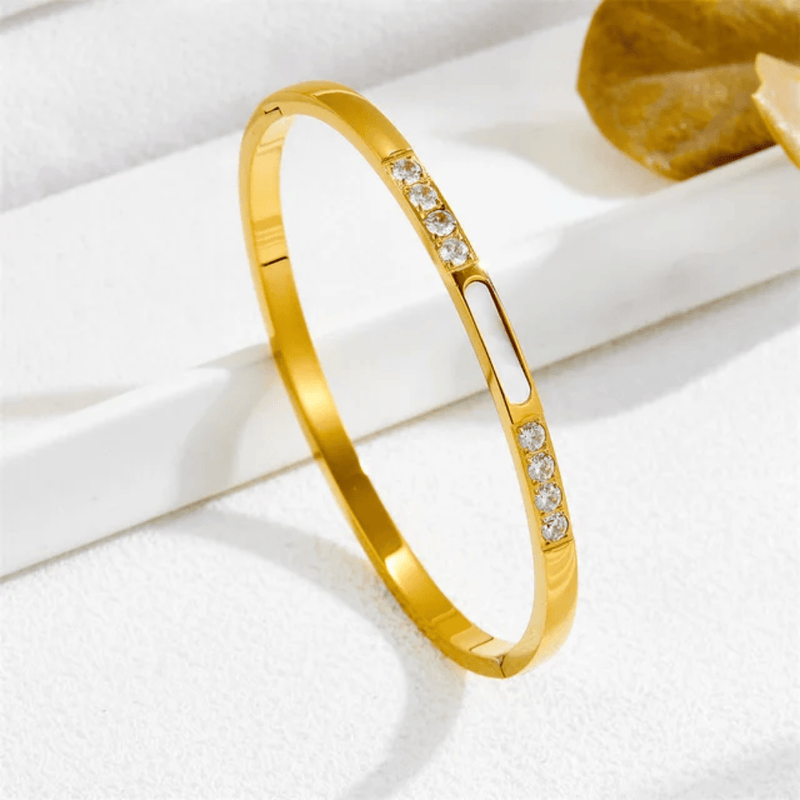 Shoperly B-175 18k Gold Plated Stainless Steel Tarnish Free Waterproof Female bracelet
