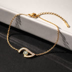 Shoperly B-178 18k Gold Plated Stainless Steel Tarnish Free Waterproof Female bracelet