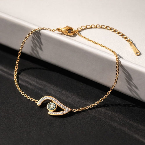 Shoperly B-178 18k Gold Plated Stainless Steel Tarnish Free Waterproof Female bracelet