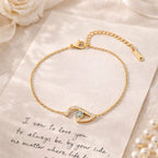 Shoperly B-178 18k Gold Plated Stainless Steel Tarnish Free Waterproof Female bracelet