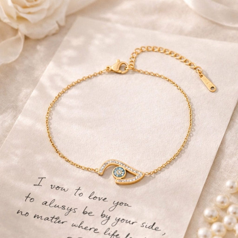 Shoperly B-178 18k Gold Plated Stainless Steel Tarnish Free Waterproof Female bracelet