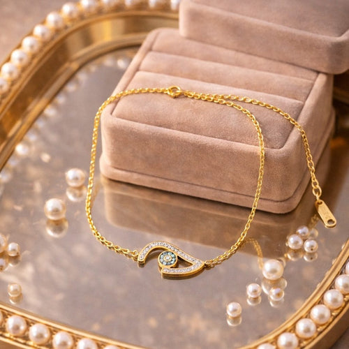 Shoperly B-178 18k Gold Plated Stainless Steel Tarnish Free Waterproof Female bracelet