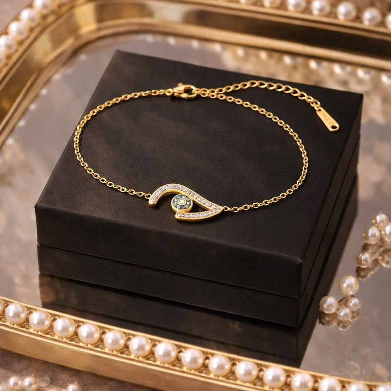 Shoperly B-178 18k Gold Plated Stainless Steel Tarnish Free Waterproof Female bracelet