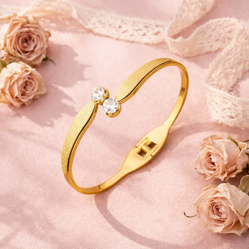 Shoperly B-180 18k Gold Plated Stainless Steel Tarnish Free Waterproof Female Jewellery