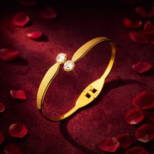 Shoperly B-180 18k Gold Plated Stainless Steel Tarnish Free Waterproof Female Jewellery