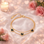 Shoperly B-181 18k Gold Plated Stainless Steel Tarnish Free Waterproof Female Jewellery Like