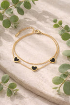Shoperly B-181 18k Gold Plated Stainless Steel Tarnish Free Waterproof Female Jewellery Like