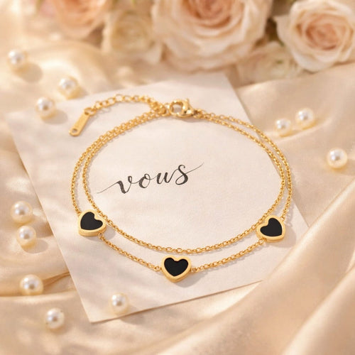 Shoperly B-181 18k Gold Plated Stainless Steel Tarnish Free Waterproof Female Jewellery Like