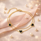 Shoperly B-181 18k Gold Plated Stainless Steel Tarnish Free Waterproof Female Jewellery Like