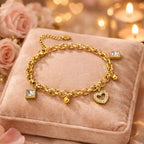 Shoperly B-182 18k Gold Plated Stainless Steel Tarnish Free Waterproof Female Jewellery Like
