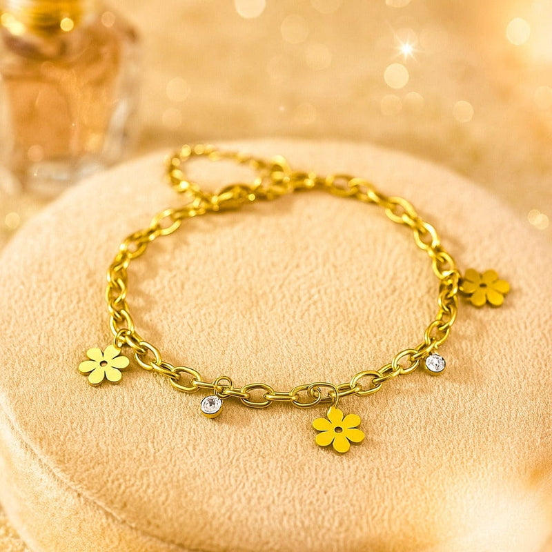 Shoperly B-183-18k Gold Plated Stainless Steel Tarnish Free Waterproof Female Jewellery