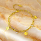 Shoperly B-183-18k Gold Plated Stainless Steel Tarnish Free Waterproof Female Jewellery