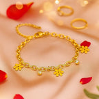Shoperly B-183-18k Gold Plated Stainless Steel Tarnish Free Waterproof Female Jewellery