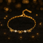 Shoperly B-184-18k Gold Plated Stainless Steel Tarnish Free Waterproof Female Jewellery