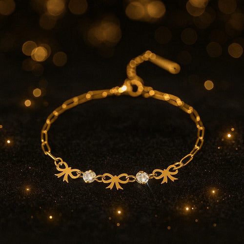 Shoperly B-184-18k Gold Plated Stainless Steel Tarnish Free Waterproof Female Jewellery