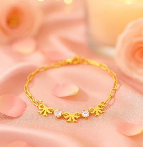 Shoperly B-184-18k Gold Plated Stainless Steel Tarnish Free Waterproof Female Jewellery