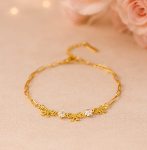 Shoperly B-184-18k Gold Plated Stainless Steel Tarnish Free Waterproof Female Jewellery