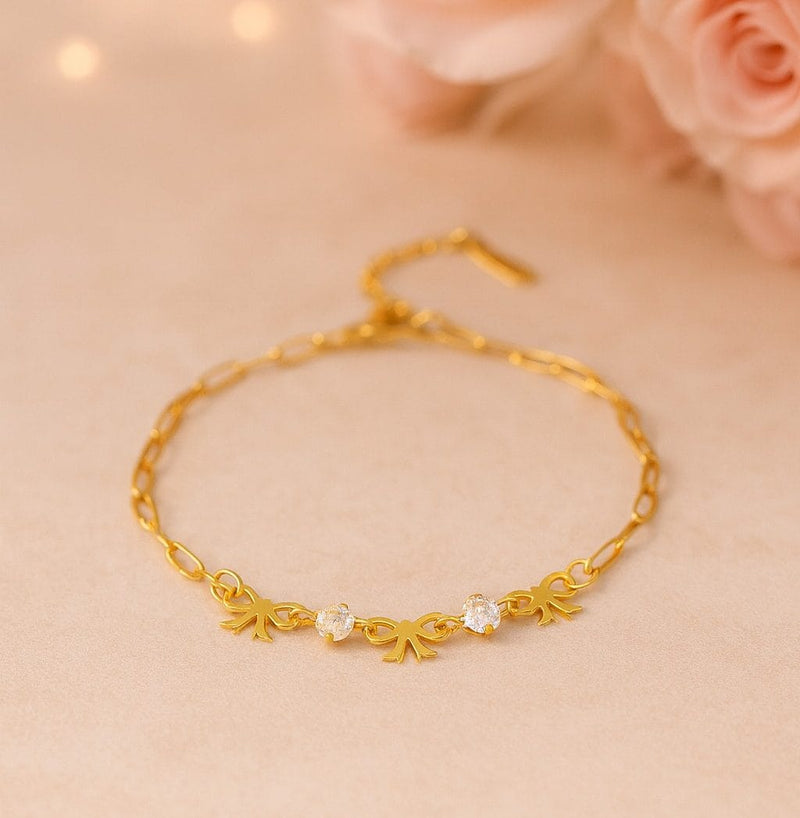 Shoperly B-184-18k Gold Plated Stainless Steel Tarnish Free Waterproof Female Jewellery