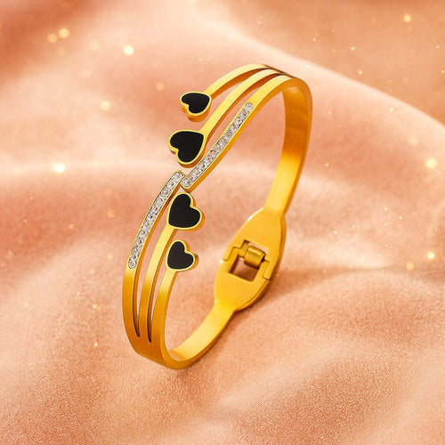 Shoperly B-185- 18k Gold Plated Stainless Steel Tarnish Free Waterproof Female Jewellery