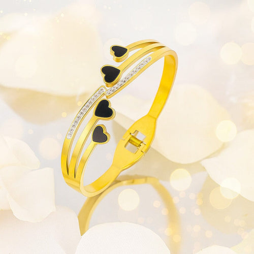 Shoperly B-185- 18k Gold Plated Stainless Steel Tarnish Free Waterproof Female Jewellery