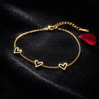 Shoperly B-187 18k Gold Plated Stainless Steel Tarnish Free Waterproof Female Jewellery Like