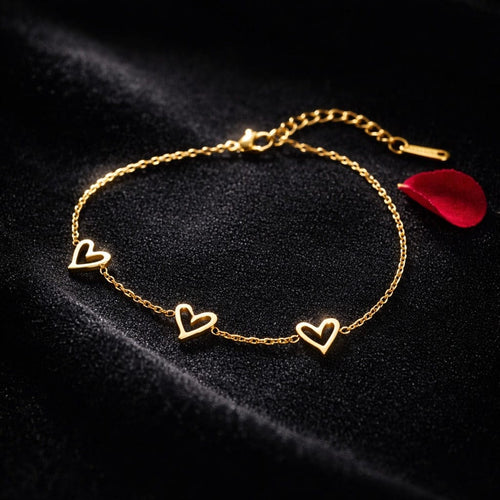 Shoperly B-187 18k Gold Plated Stainless Steel Tarnish Free Waterproof Female Jewellery Like