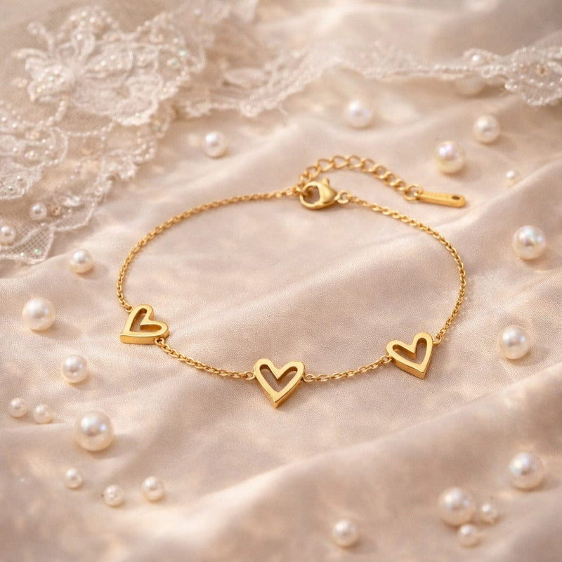 Shoperly B-187 18k Gold Plated Stainless Steel Tarnish Free Waterproof Female Jewellery Like