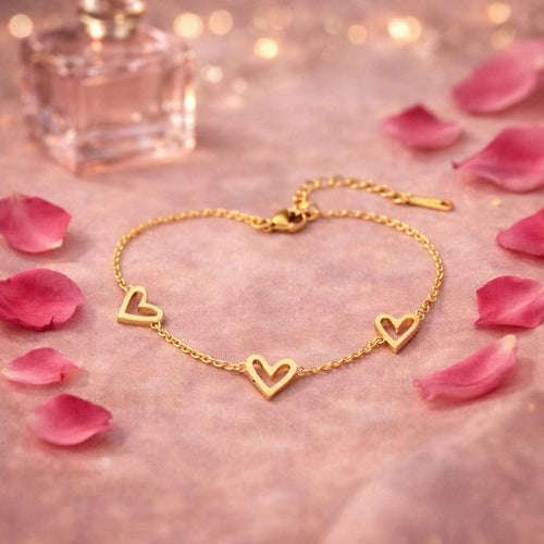 Shoperly B-187 18k Gold Plated Stainless Steel Tarnish Free Waterproof Female Jewellery Like