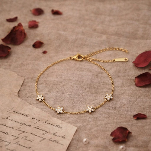 Shoperly B-188 18k Gold Plated Stainless Steel Tarnish Free Waterproof Female Jewellery Like
