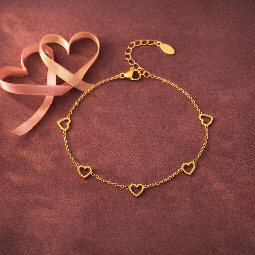 Shoperly B-189 18k Gold Plated Stainless Steel Tarnish Free Waterproof Female Jewellery