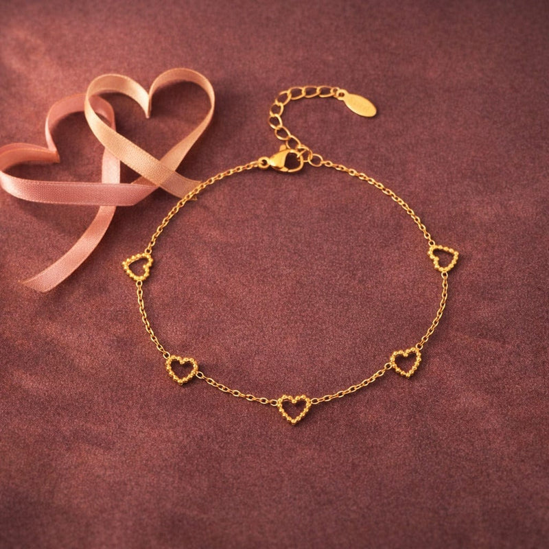 Shoperly B-189 18k Gold Plated Stainless Steel Tarnish Free Waterproof Female Jewellery