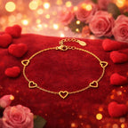 Shoperly B-189 18k Gold Plated Stainless Steel Tarnish Free Waterproof Female Jewellery