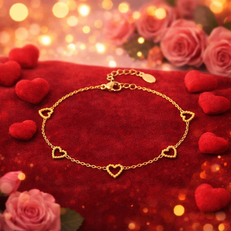 Shoperly B-189 18k Gold Plated Stainless Steel Tarnish Free Waterproof Female Jewellery