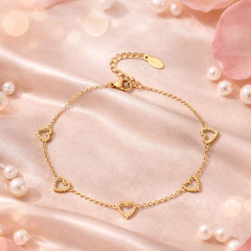 Shoperly B-189 18k Gold Plated Stainless Steel Tarnish Free Waterproof Female Jewellery