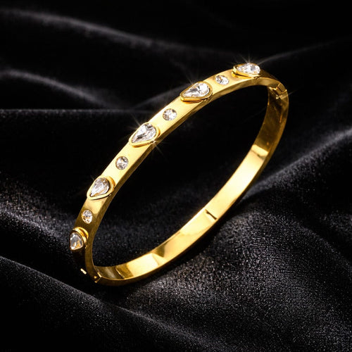 Shoperly B-191 18k Gold Plated Stainless Steel Tarnish Free Waterproof Female Jewellery