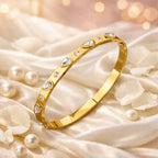Shoperly B-191 18k Gold Plated Stainless Steel Tarnish Free Waterproof Female Jewellery