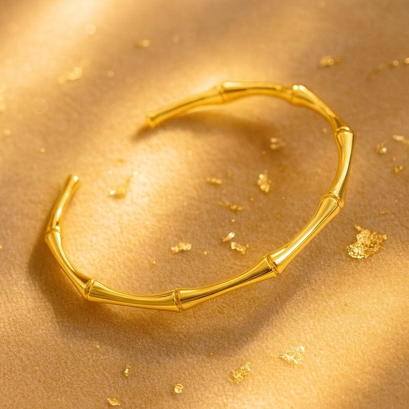 Shoperly B-49 18k Gold Plated Stainless Steel Tarnish Free Waterproof Female Jewellery