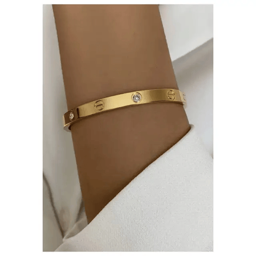 Shoperly B-51 18k Gold Plated Stainless Steel Tarnish Free Waterproof Female Jewellery