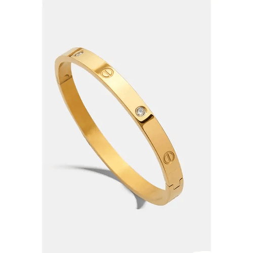 Shoperly B-51 18k Gold Plated Stainless Steel Tarnish Free Waterproof Female Jewellery
