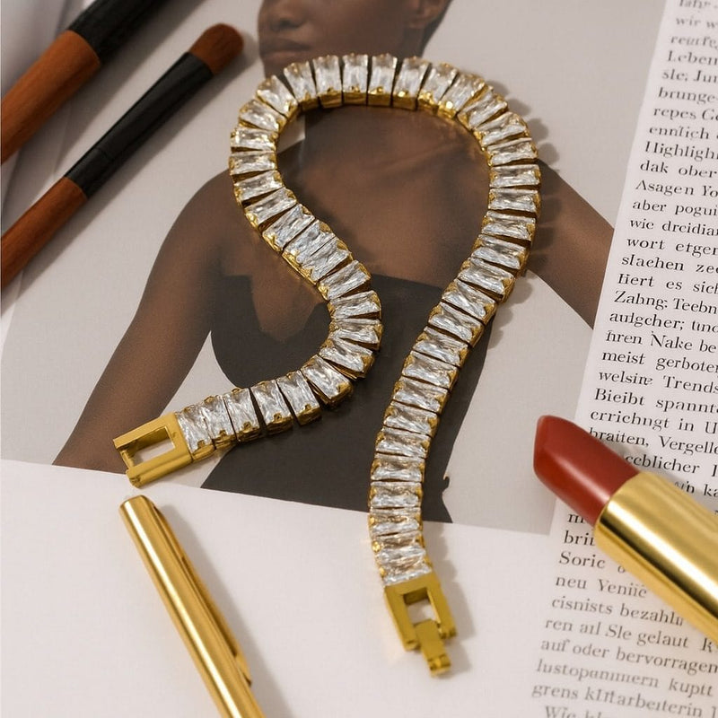 Shoperly B-54 18k Gold Plated Stainless Steel Tarnish Free Waterproof Female Jewellery