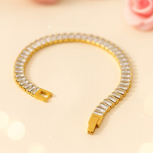 Shoperly B-54 18k Gold Plated Stainless Steel Tarnish Free Waterproof Female Jewellery