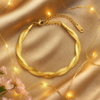 Shoperly B-58 18k Gold Plated Stainless Steel Tarnish Free Waterproof Female Jewellery