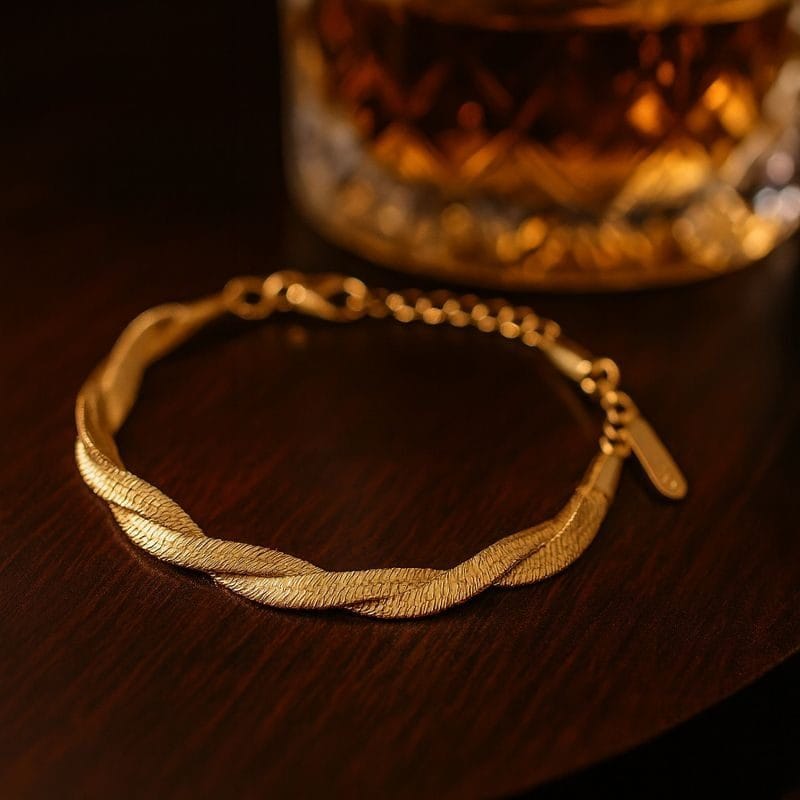 Shoperly B-58 18k Gold Plated Stainless Steel Tarnish Free Waterproof Female Jewellery