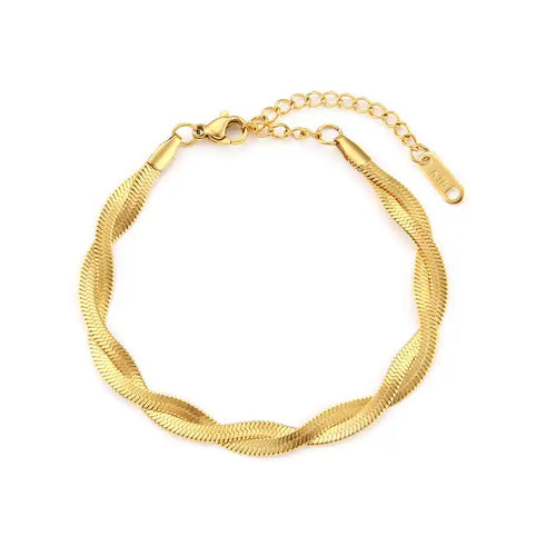 Shoperly B-58 18k Gold Plated Stainless Steel Tarnish Free Waterproof Female Jewellery